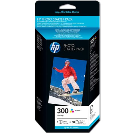 HP - Papel Original Inkjet 300 Value Pack Photo 10x15 50 hojas- CG846EE