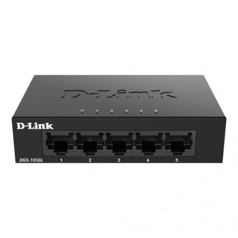 Switch de Red D-LINK DGS-105GL - 5 Puertos · RJ45 · 10/100/1000