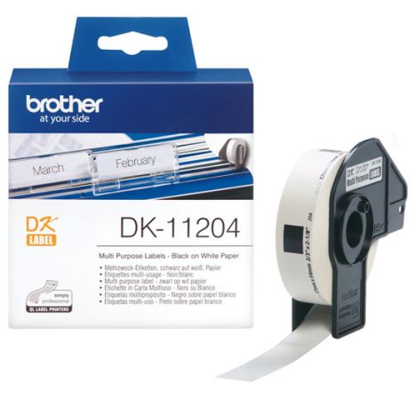 Etiquetas Original BROTHER 17 x 54 mm 400 Etiquetas - DK11204