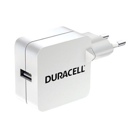 Cargador de Pared DURACELL 5V · 2.4A · USB - DRACUSB2W-EU