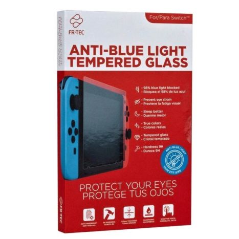 Protector de Pantalla para Nintendo Switch FR-TEC FT1036 - Filtro de Luz Azul · Dureza H9