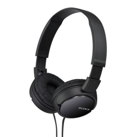 Auriculares Diadema SONY MDR-ZX110B - Jack 3.5mm · Cable 120cm · Micrófono · Negro