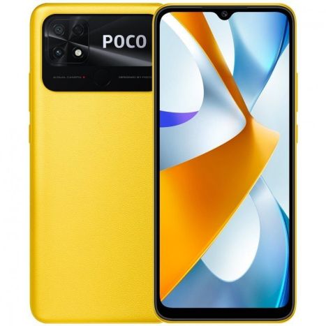 Smartphone XIAOMI Poco C40 MZB0B4JEU - JLQ JR510 · 6.71 HD+ · 3GB · 32GB ·  Android 11 · Amarillo