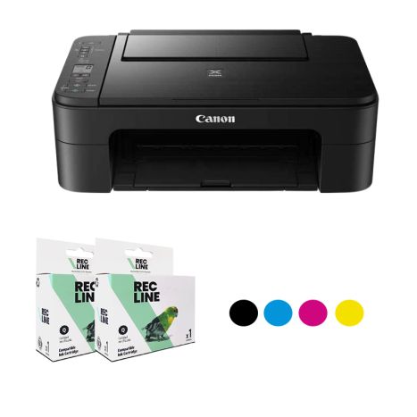 Pack Impresora Multifunción Tinta CANON Pixma TS3350 Color + Cartuchos  Compatibles PG545 y CL546 - PACKTS3350