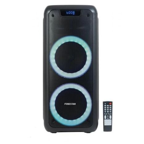 Altavoz Portátil Inalámbrico FONESTAR PARTY-DUO - BT · 100W · 3xJack 3.5 mm · Negro