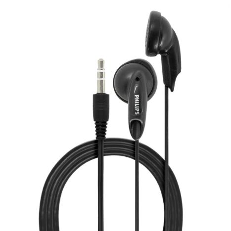 Auriculares con cable Contact, Jack 3.5 mm, Longitud 120 cm, Negro
