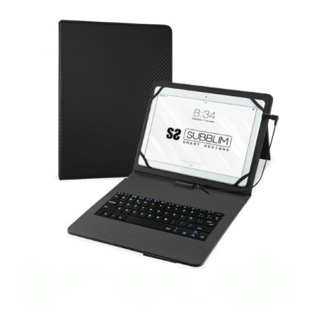 Funda con Teclado para Tablet SUBBLIM Keytab Pro SUB-KT1-USB001 - 10.1" · MicroUSB Tipo C · Negro