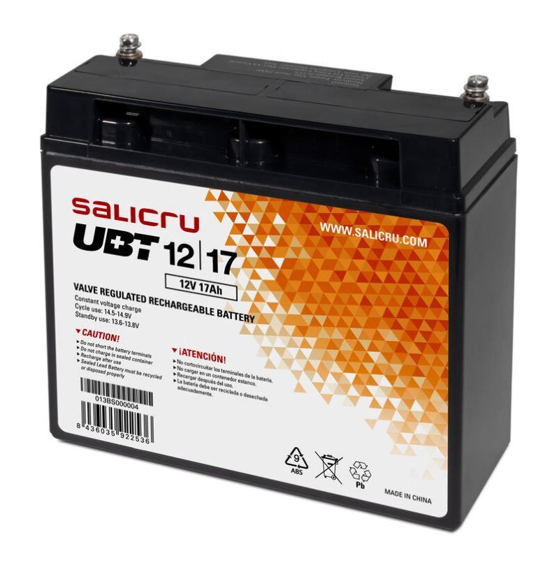 Batería Recargable SALICRU UBT  013BS000004 - 12V · 17Ah · 6 Celdas