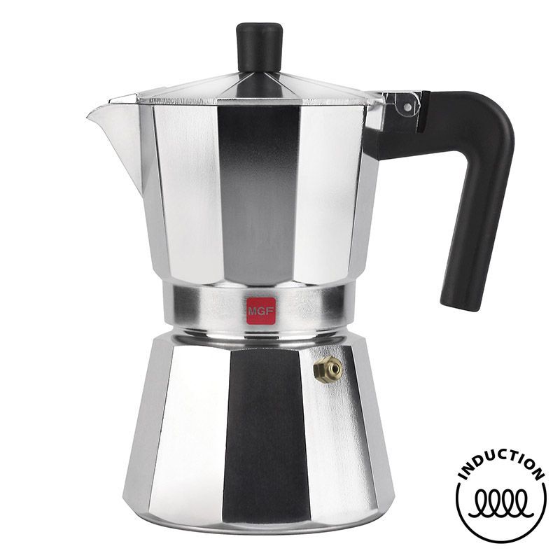 Cafetera Italiana MAGEFESA Catual Inducción- 9 Tazas · Acero Inoxidable
