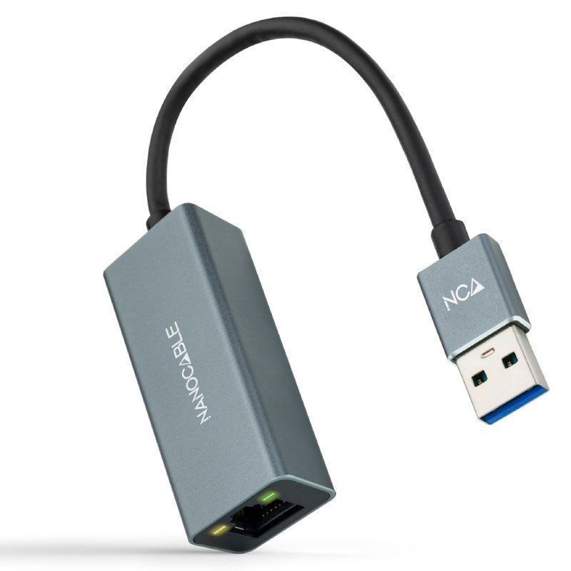 Adaptador USB 3.0 a RJ45 de 1000Mbps - 0.15 m · Gris