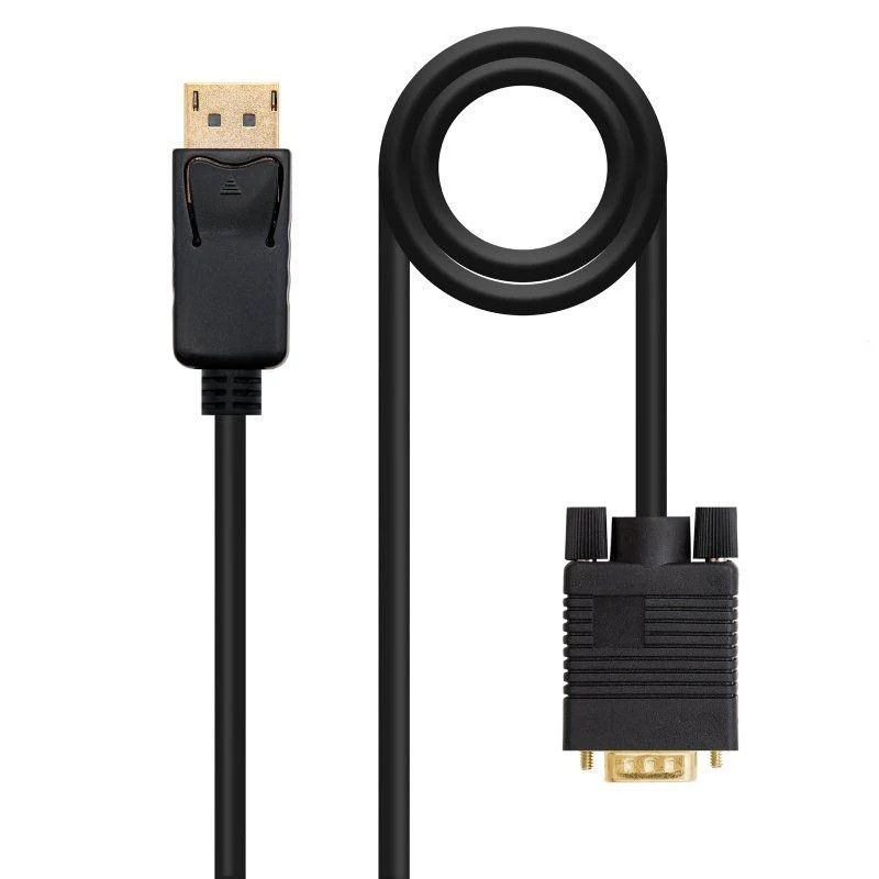 Cable Conversor Displayport/M a VGA/M - 1.m · Negro