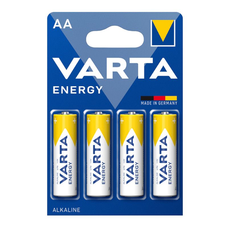 Blister de Pilas VARTA 4106229414 - Alaclinas · 1.5V · AA · 4 pilas