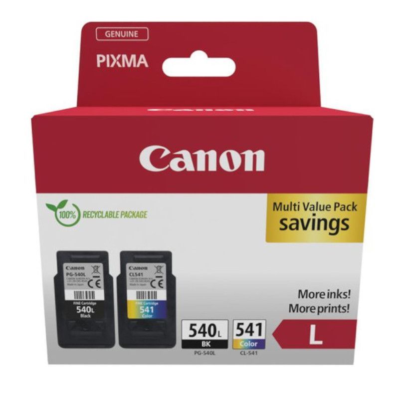 Pack 2 Cartuchos Originales CANON PG540/CL541 BK+C+M+Y - 5224B013