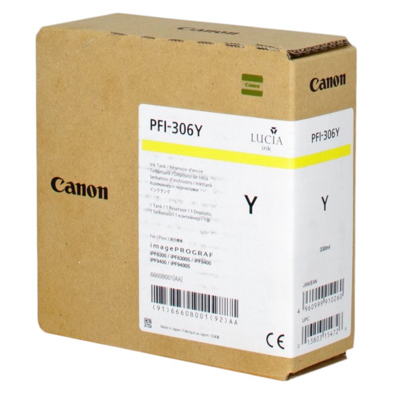 Cartucho  Original CANON PFI-306Y Amarillo - 6660B001