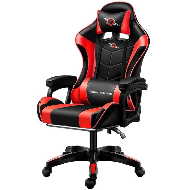 Silla Gaming POWERGAMING - Diseño Ergonómico · Rojo/Negro