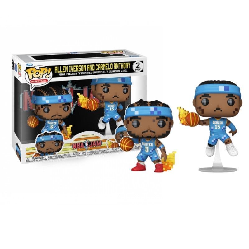 Pack 2 FUNKO POP Allen Iverson y Carmelo Anthony - Nuggets NBA - 889698722865