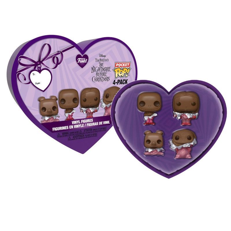 Pack 4 POCKET POP Pesadilla Antes de Navidad - San Valentín - 889698762243