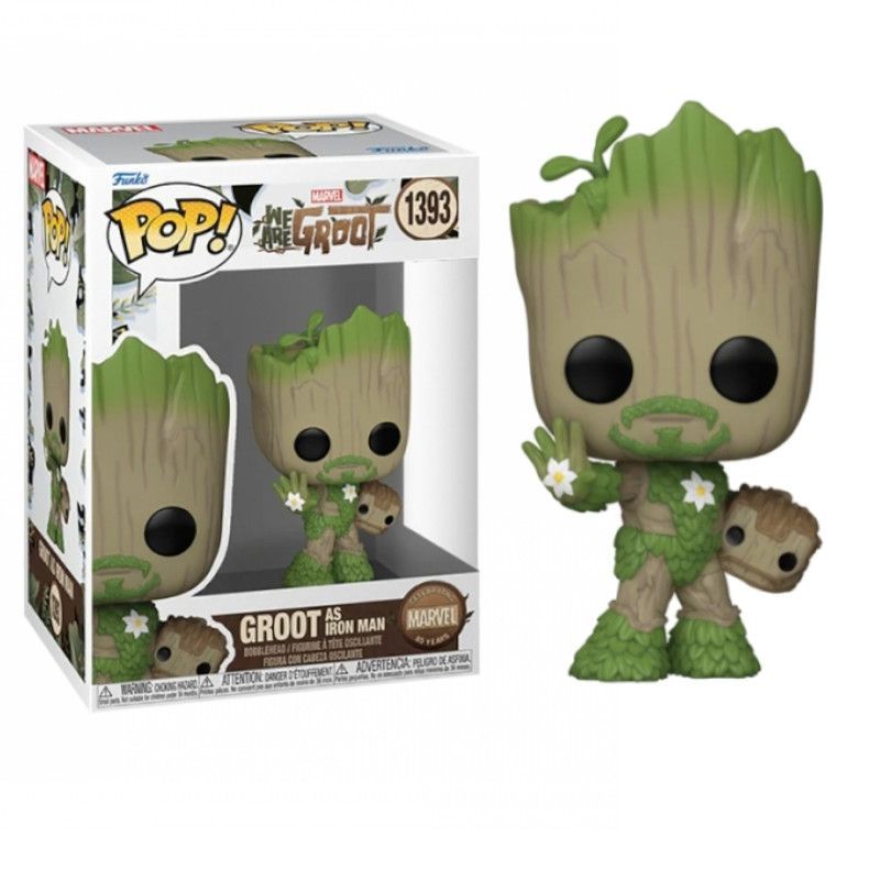 FUNKO POP Groot como Iron Man 1393 - Somos Groot - 889698795166