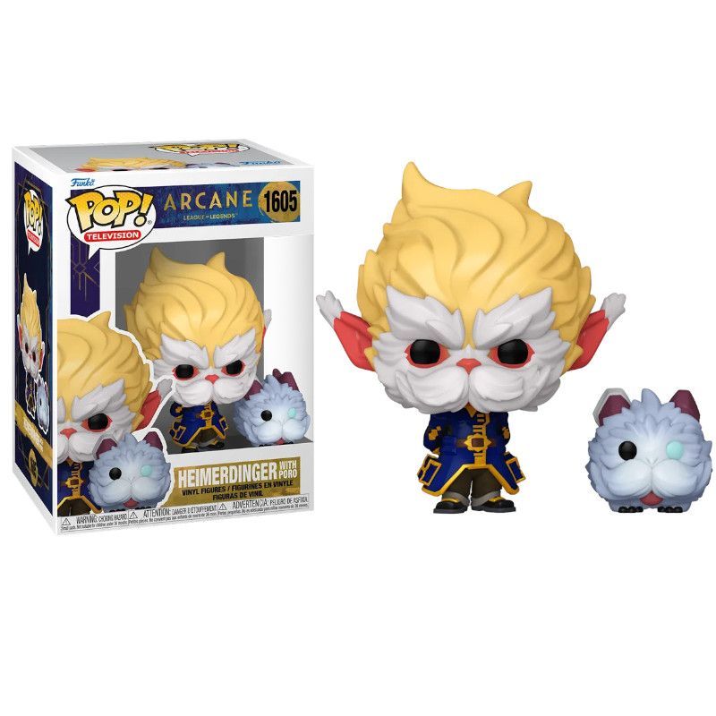 FUNKO POP Heimerdinger con Poro 1605 - Arcane: Liga de Leyendas - 889698801935