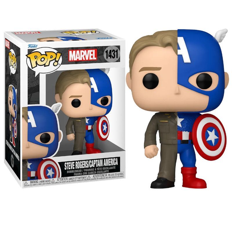 FUNKO POP Steve Rogers y Capitan America 1431 - Marvel - 889698808910