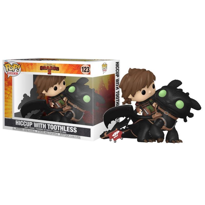 FUNKO POP Hiccup con Toothless 123 - Como Entrenar a tu Dragón - 889698811811