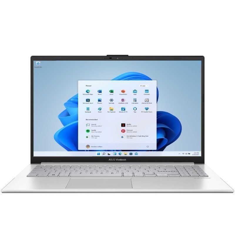 Portátil ASUS Vivobook Go E1504FA-NJ643W - Ryzen 5-7520U · 15,6" FHD · 16GB · 512GB SSD · Win11 Home · Plata