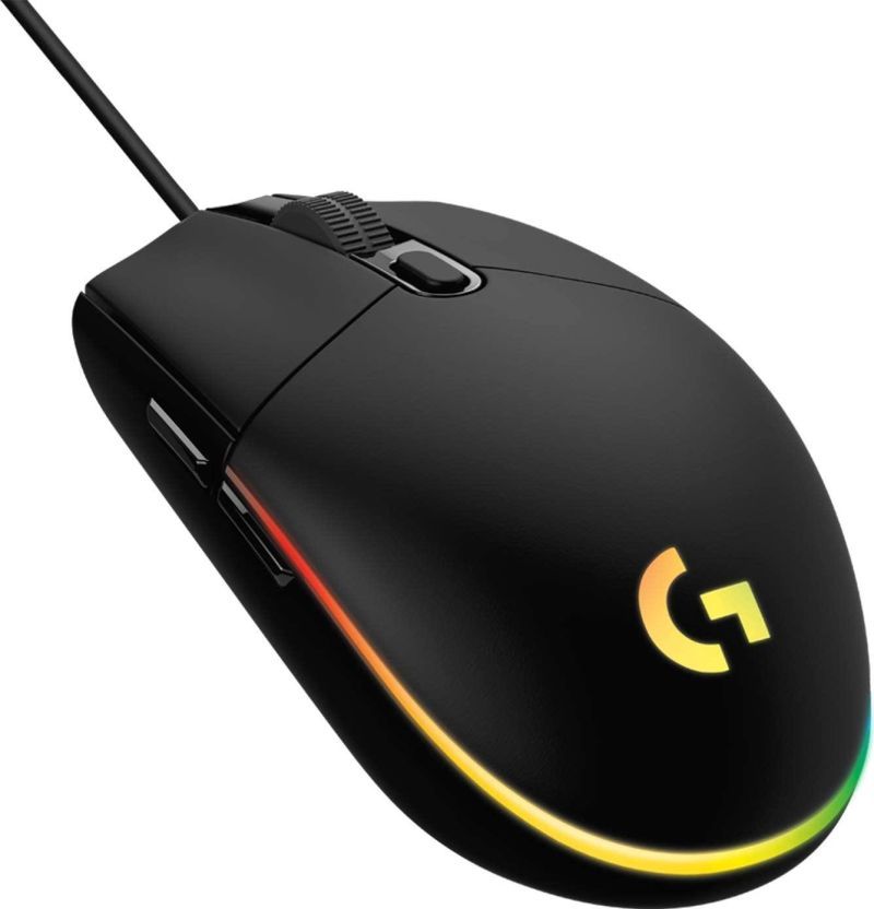 Ratón Gaming con Cable LOGITECH G203 - USB · 8000DPI · Negro