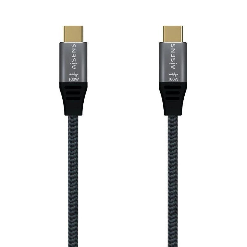 Cable USB Tipo C/M a USB Tipo C/M - 2m · Gris