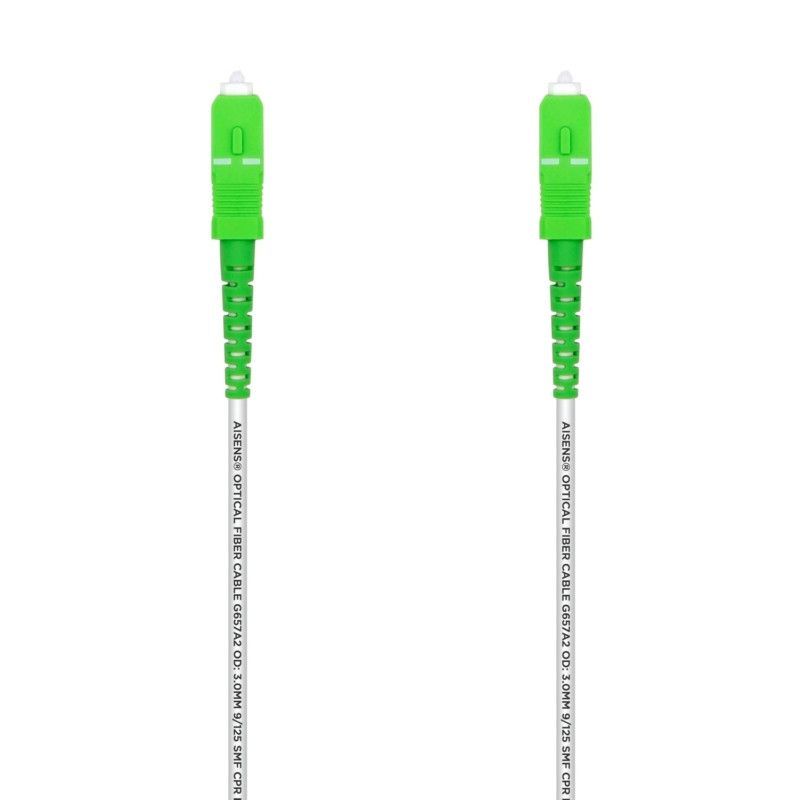 Cable de Fibra Optica Latiguillo SC/APC a SC/APC - 2m · Verde