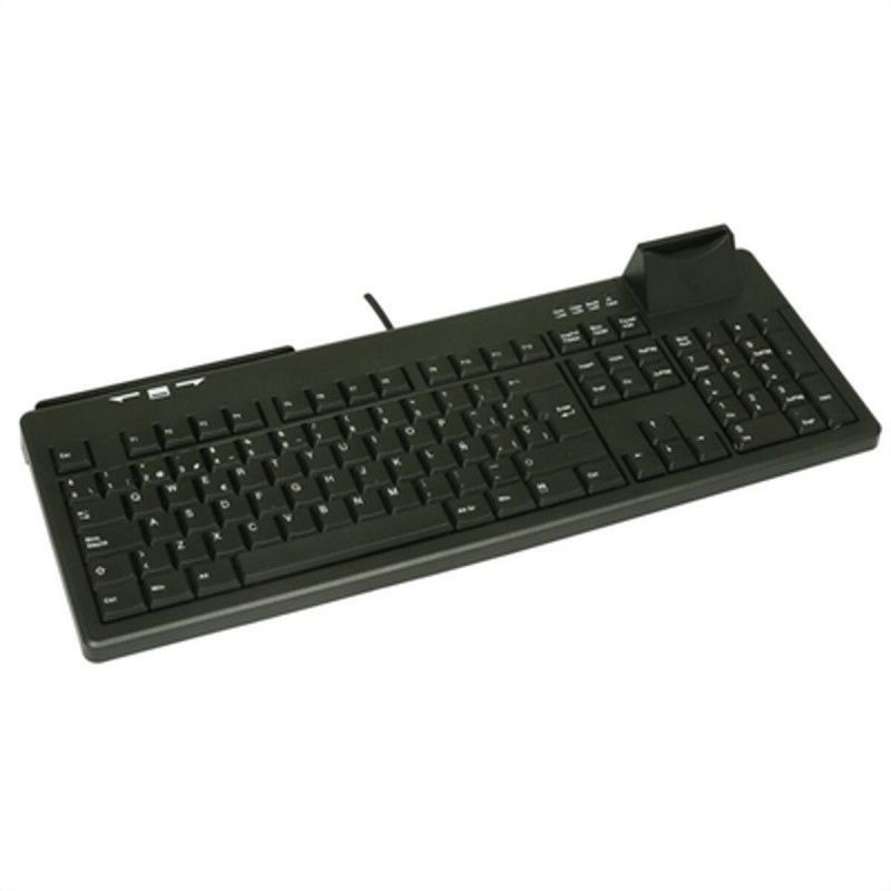 Teclado con Cable CHERRY Active Key BA-8820S-U-B/SP - USB · Lector de Tarjetas · Negro