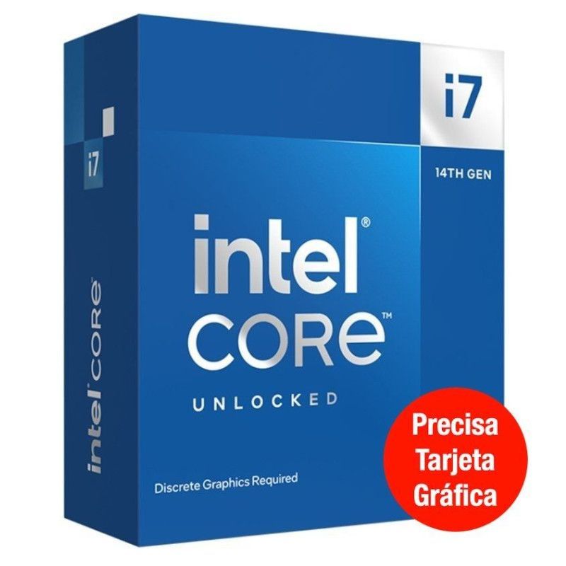 Procesador INTEL CORE i7-14700KF DDR4 3.60Ghz - BX8071514700KF