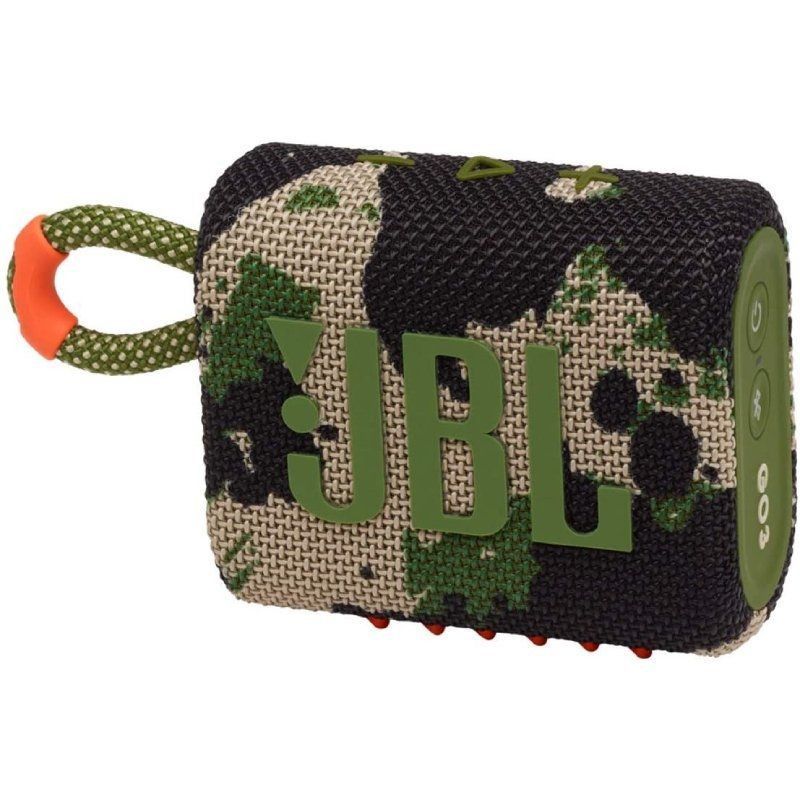 Altavoz Portátil JBL GO 3 JBLGO3SQUAD - Bluetooth · 4.2W · Impermeable · Bat. 2.7Wh · Verde Militar