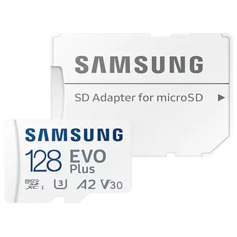 Tarjeta de Memoria SAMSUNG EVO Plus MB-MC128SA/EU - 128GB · Clase 10 + Adaptador