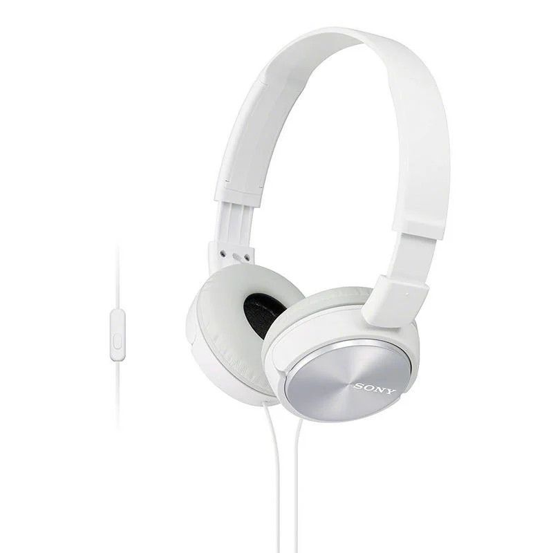 Auriculares Diadema con Cable SONY MDRZX310APW - Jack 3.5mm · Cable 1,2 m · Micrófono · Blanco