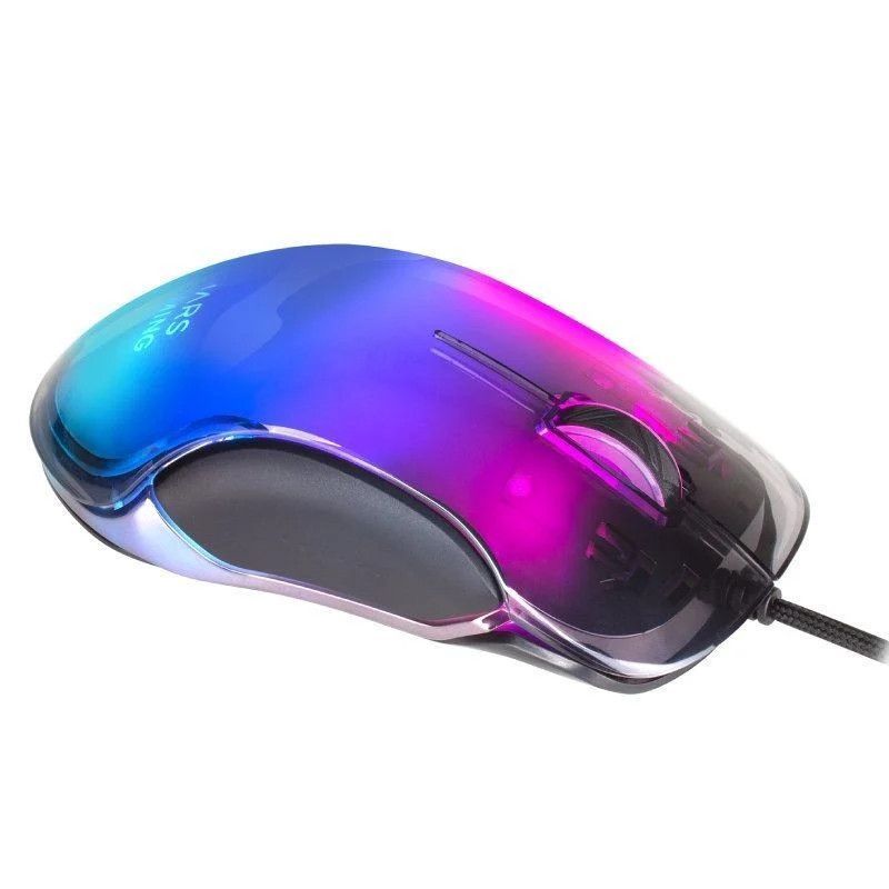 Ratón Gaming con Cable MARS GAMING MMGLOW - USB · 12800DPI · Negro