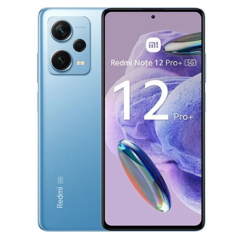 Smartphone XIAOMI Redmi Note 12 Pro Plus - 5G · MediaTek Dimensiti 1080 · 6.67" HDR10+ · 8GB · 256GB · Android · Azul