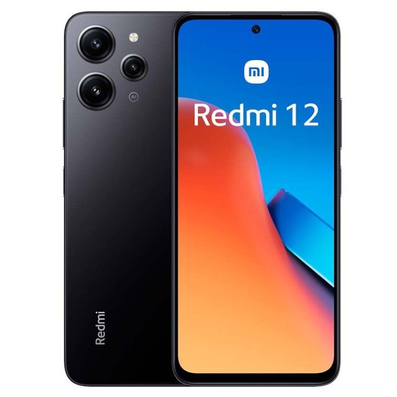 Smartphone XIAOMI Redmi 12 MZB0EB5EU - Helio G88 · 6.79" · 4GB · 128GB · Android · Negro