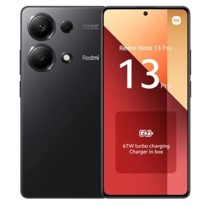 Smartphone XIAOMI Redmi Note 13 Pro MZB0FWYEU - Helio G99 · 6.67" · 12GB · 512GB · Android · Negro