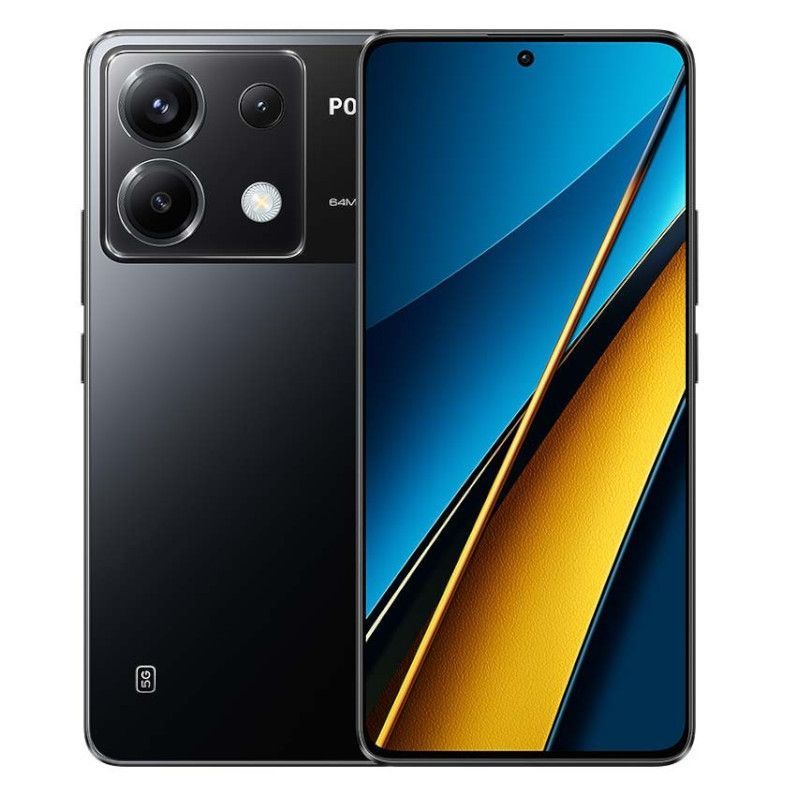 Smartphone XIAOMI Poco X6 - 5G · Snapdragon 7 Gen 2 · 6.67" AMOLED · 12GB · 256GB · Android 13 · Negro