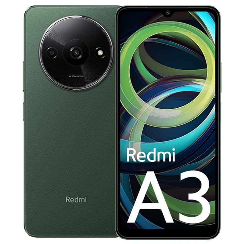 Smartphone XIAOMI Redmi A3 - Octa-Core · 6.71" AMOLED · 4GB · 128GB · Android 14 · Verde