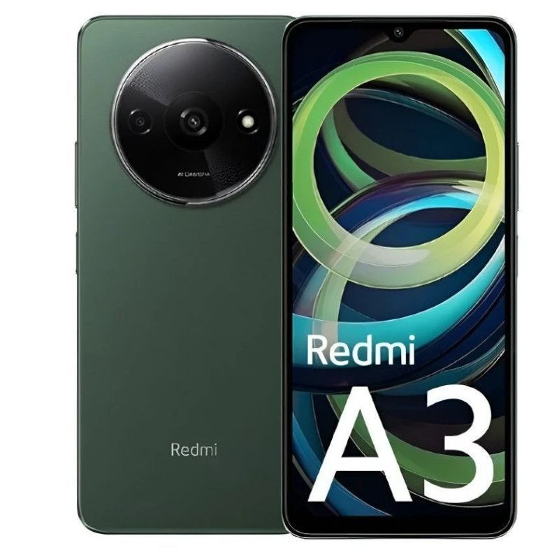 Smartphone XIAOMI Redmi A3 MZB0GLCEU - Helio G36 · 6.71" · 3GB · 64GB · Android · Verde Oliva