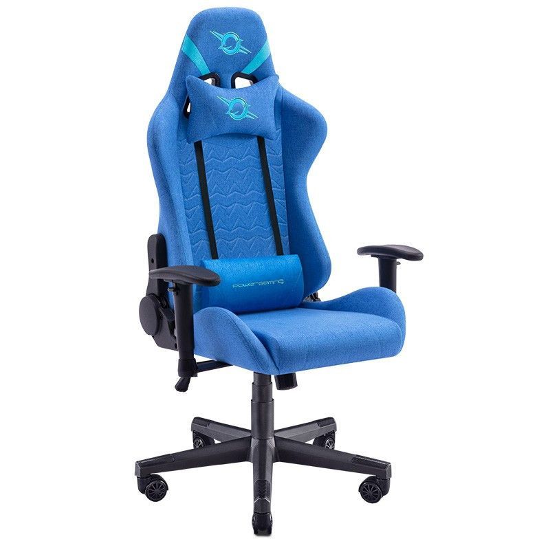 Silla Gaming de Tela POWERGAMING Qonos - Diseño Ergonómico · Azul