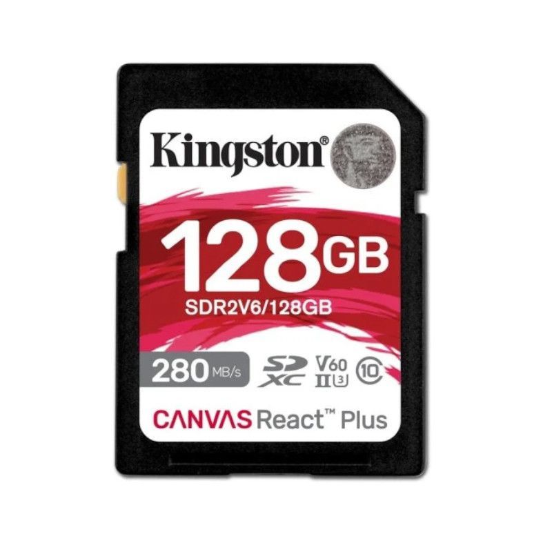 Tarjeta de Memoria KINGSTON Canvas React Plus SDR2V6/128GB - 128GB · Clase 10