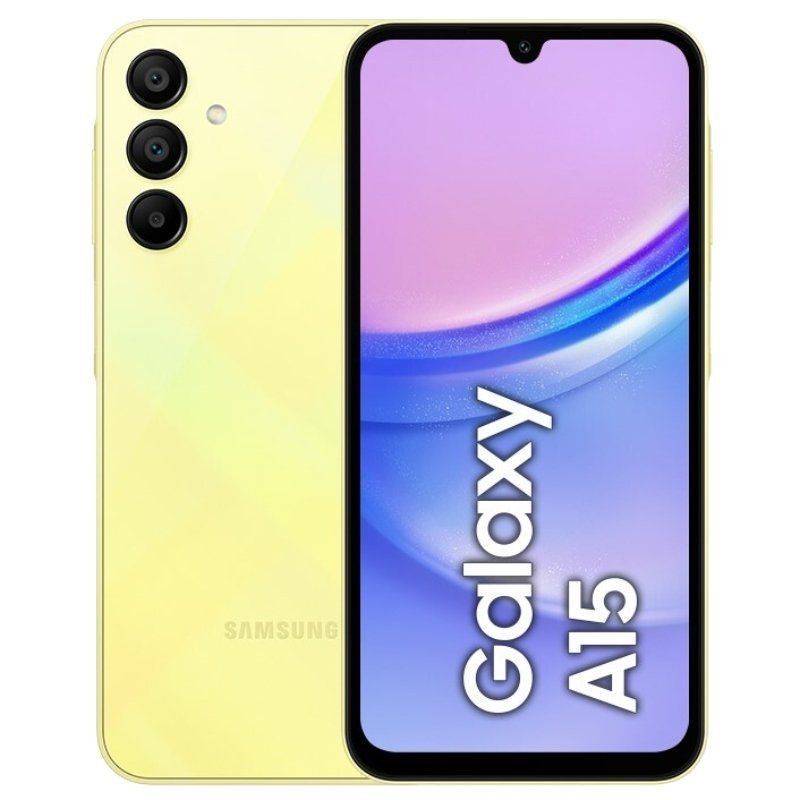 Smartphone SAMSUNG Galaxy A15 LTE SM-A155FZYDEUE - Octa-Core · 6.5" FHD+ · 4GB · 128GB · Android · Amarillo