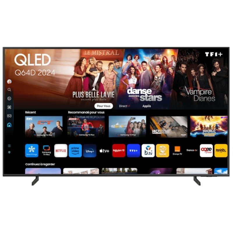 Televisor QLED SAMSUNG TQ55Q64DAU  - 55" · 4K UHD · Smart TV · BT 5.2 · 3xHDMI · 2xUSB 2.0 · WiFi · Vesa 200x200