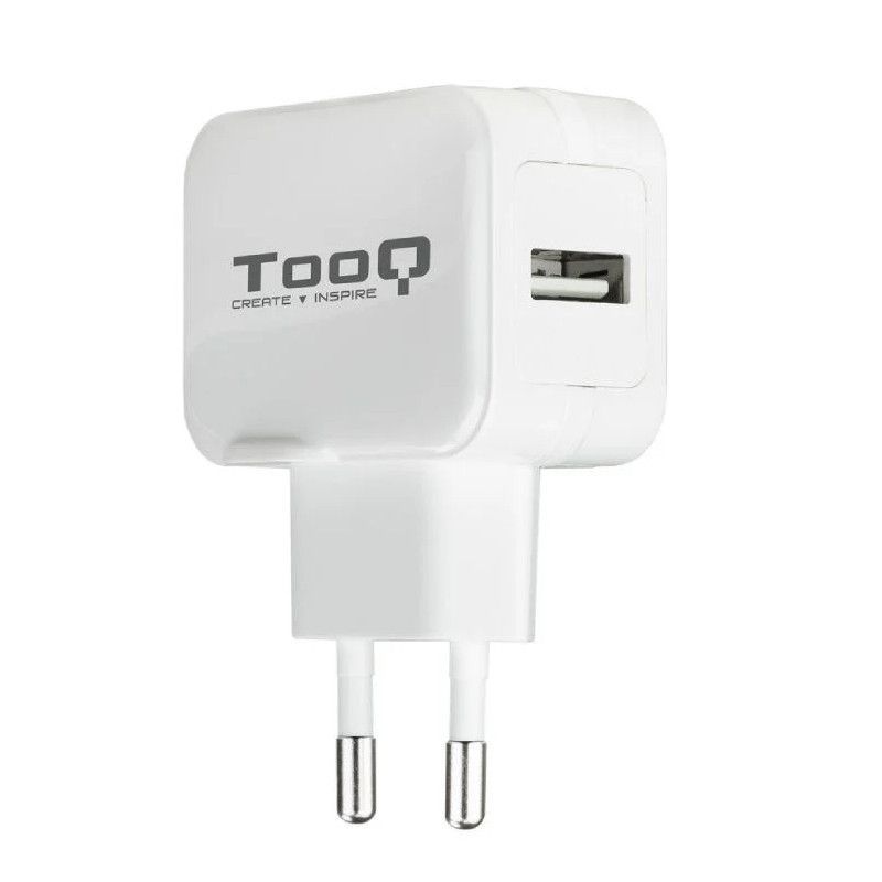 Cargador de Pared TOOQ TQWC-1S01WT - 12W · 2.4A · USB 2.0 · Blanco