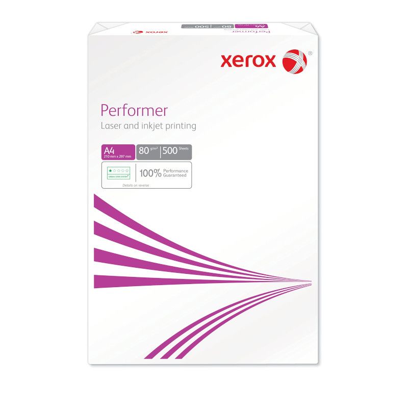 Paquete de Folios XEROX XEROXPERFORMER - DIN A4 · 80g · 210x297 mm · 500 Hojas · Max. 10 Unidades