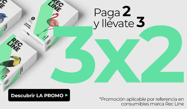3x2 en consumibles compatibles Rec-Line