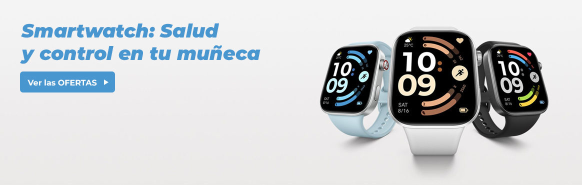 <p>¡SMARTWATCH EN PROMO! <span style="font-size: 1rem;">Más tecnología. Más estilo. Menos precio.</span></p>